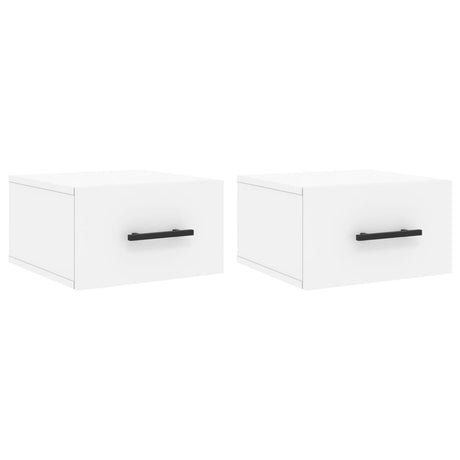 Vidaxl nachtkastjes 2 st wandgemonteerd 35x35x20 cm wit