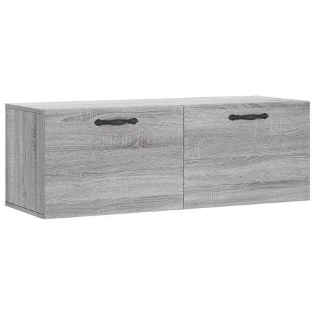 Vidaxl wandkast 100x36,5x35 cm bewerkt hout grijs sonoma eikenkleurig