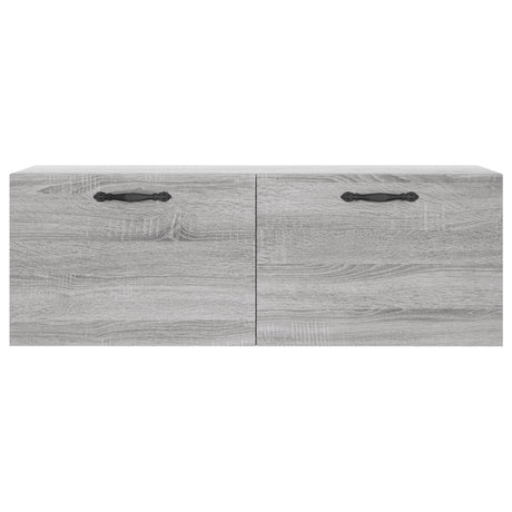 Vidaxl wandkast 100x36,5x35 cm bewerkt hout grijs sonoma eikenkleurig