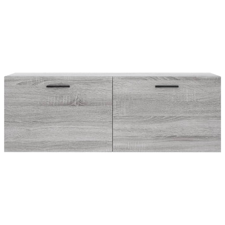 Vidaxl wandkast 100x36,5x35 cm bewerkt hout grijs sonoma eikenkleurig