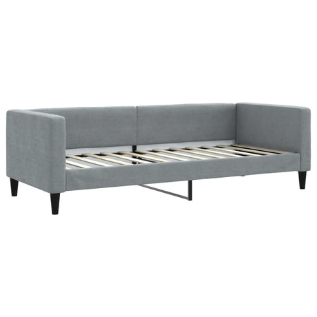 Vidaxl slaapbank 80x200 cm stof lichtgrijs