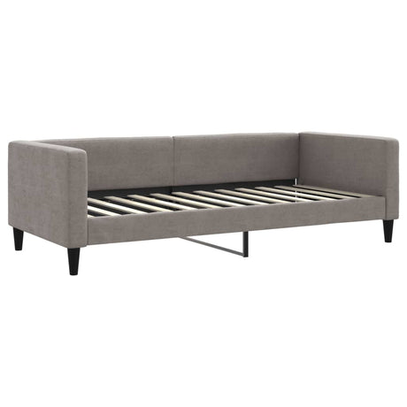 Vidaxl slaapbank 90x200 cm stof taupe