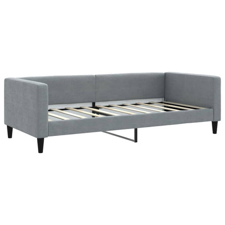 Vidaxl slaapbank 90x190 cm stof lichtgrijs