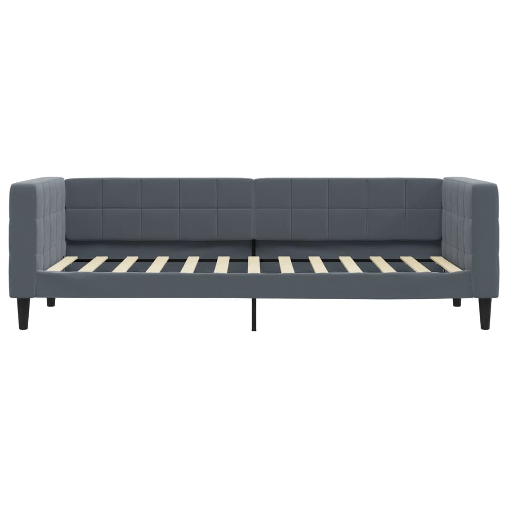 Vidaxl slaapbank 80x200 cm fluweel donkergrijs