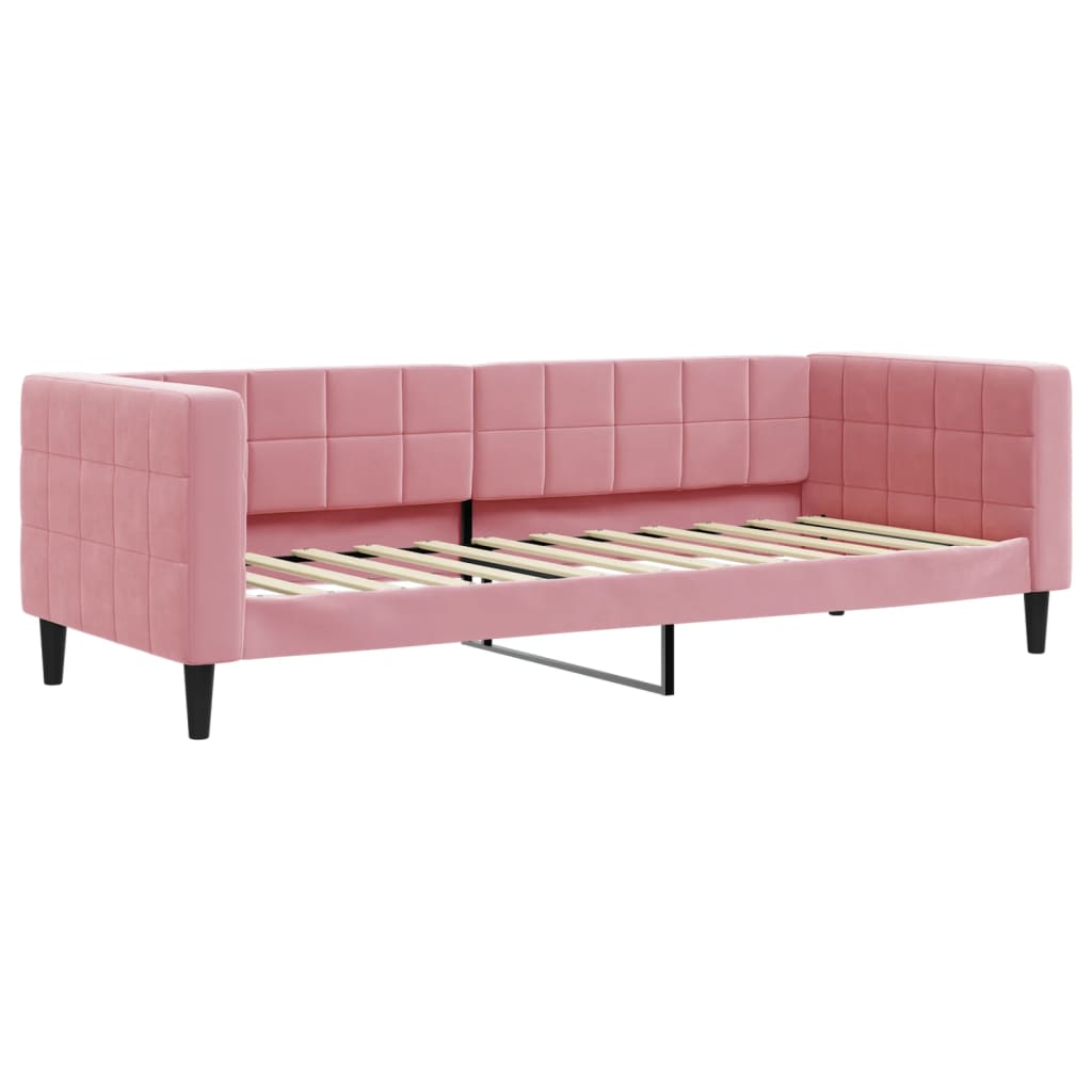 Vidaxl slaapbank 80x200 cm fluweel roze