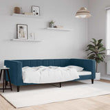 Vidaxl slaapbank 100x200 cm fluweel blauw