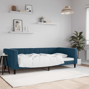 Vidaxl slaapbank 100x200 cm fluweel blauw