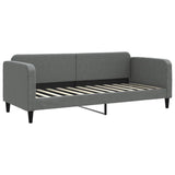 Vidaxl slaapbank 80x200 cm stof donkergrijs