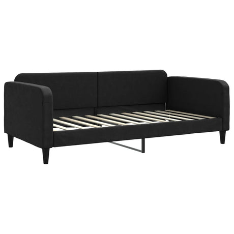 Vidaxl slaapbank 100x200 cm stof zwart