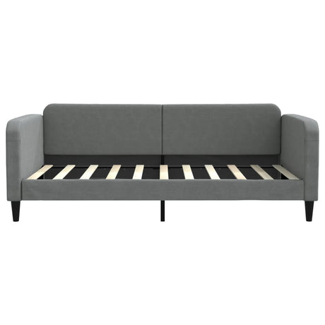 Vidaxl slaapbank 100x190 cm stof donkergrijs