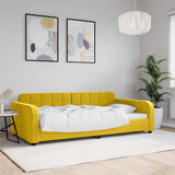 Vidaxl slaapbank 100x200 cm fluweel geel