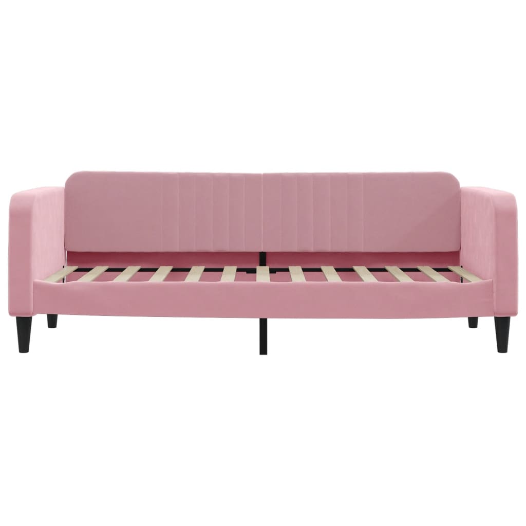 Vidaxl slaapbank 80x200 cm fluweel roze