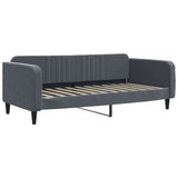 Vidaxl slaapbank 100x200 cm fluweel donkergrijs