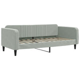 Vidaxl slaapbank 90x190 cm fluweel lichtgrijs