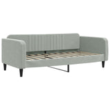 Vidaxl slaapbank 100x190 cm fluweel lichtgrijs