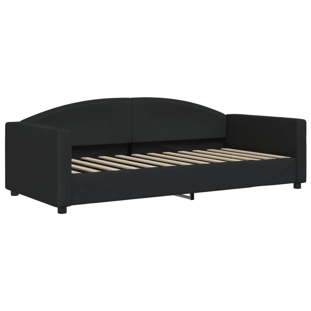 Vidaxl slaapbank 90x200 cm stof zwart