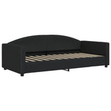 Vidaxl slaapbank 90x200 cm stof zwart