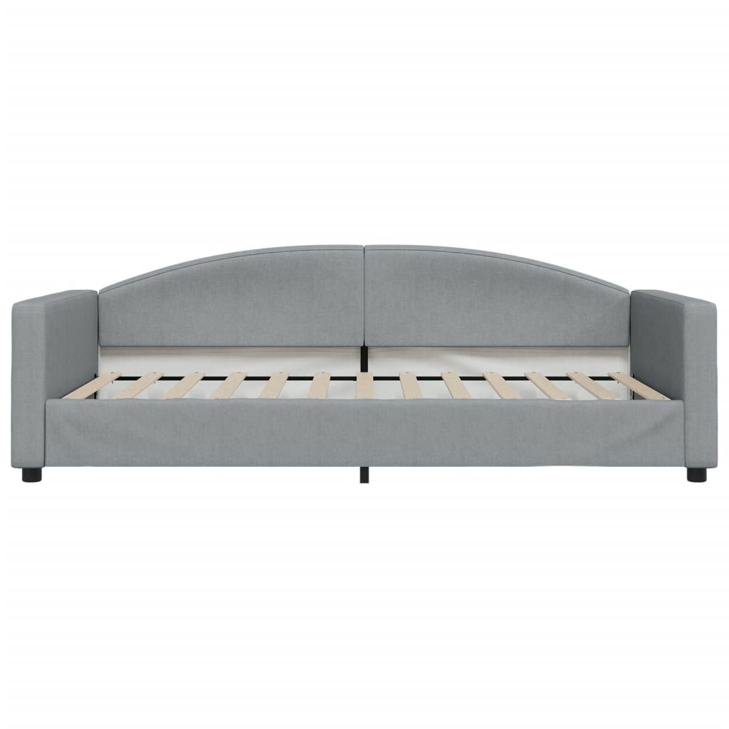Vidaxl slaapbank 100x200 cm stof lichtgrijs