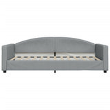 Vidaxl slaapbank 100x200 cm stof lichtgrijs