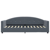 Vidaxl slaapbank 80x200 cm fluweel donkergrijs