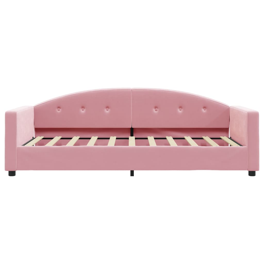 Vidaxl slaapbank 80x200 cm fluweel roze
