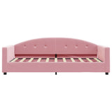 Vidaxl slaapbank 80x200 cm fluweel roze