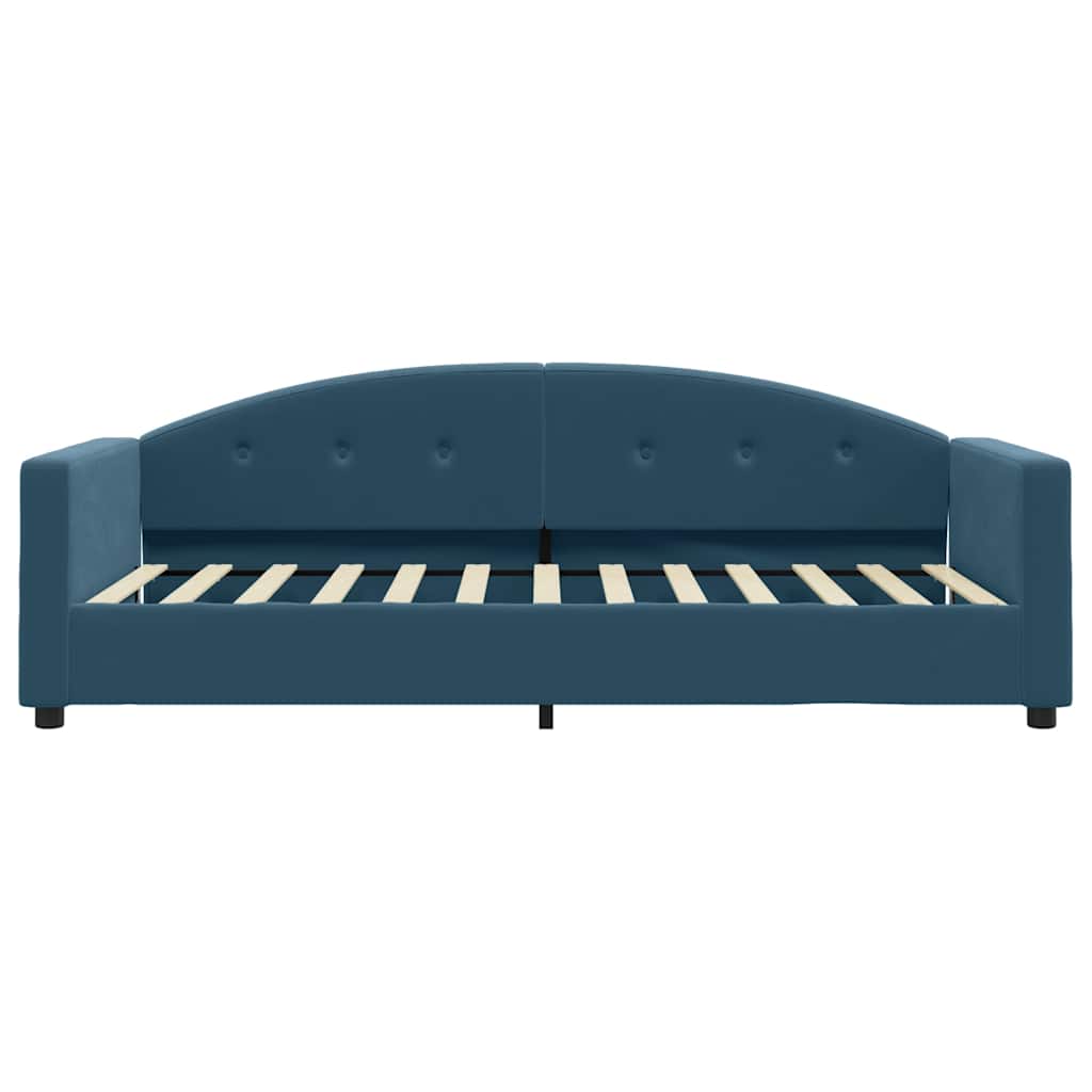 Vidaxl slaapbank 90x200 cm fluweel blauw