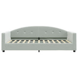 Vidaxl slaapbank 100x200 cm fluweel lichtgrijs