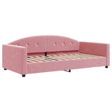 Vidaxl slaapbank 100x200 cm fluweel roze