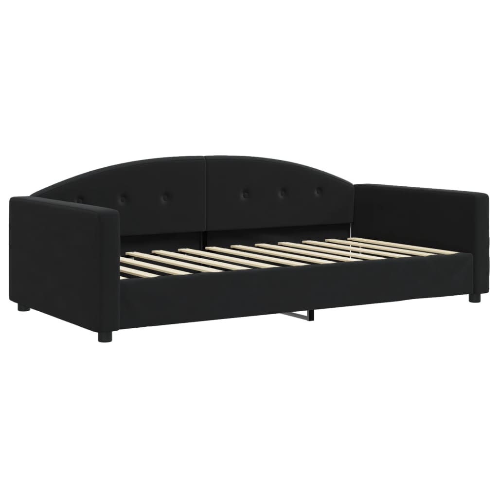Vidaxl slaapbank 100x200 cm fluweel zwart
