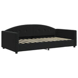 Vidaxl slaapbank 100x200 cm fluweel zwart