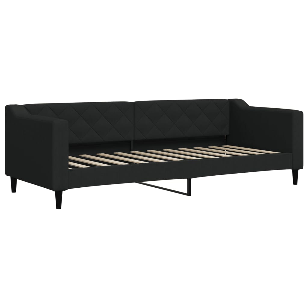 Vidaxl slaapbank 80x200 cm stof zwart