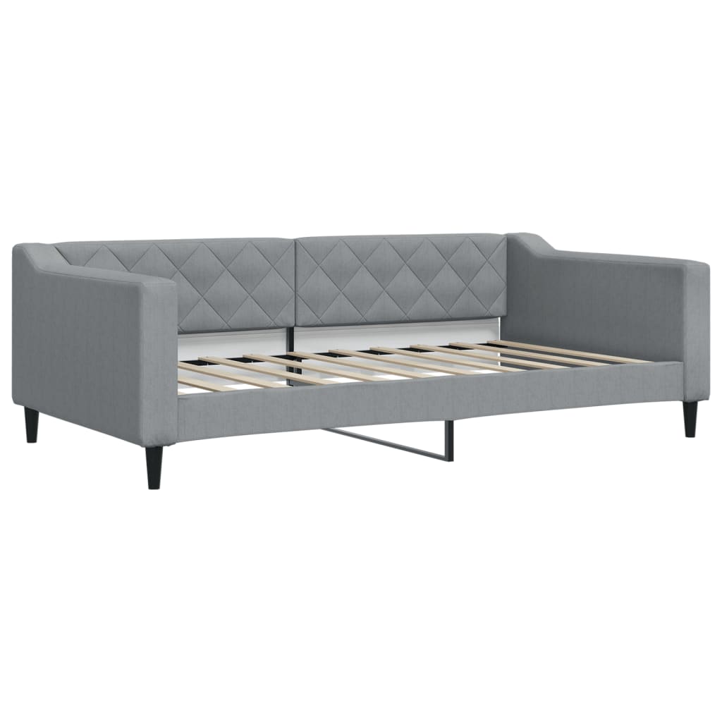 Vidaxl slaapbank 100x190 cm stof lichtgrijs