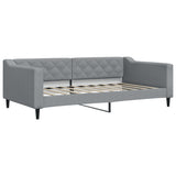 Vidaxl slaapbank 100x190 cm stof lichtgrijs