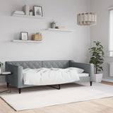 Vidaxl slaapbank 100x190 cm stof lichtgrijs
