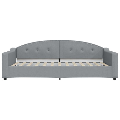 Vidaxl slaapbank 100x200 cm stof lichtgrijs