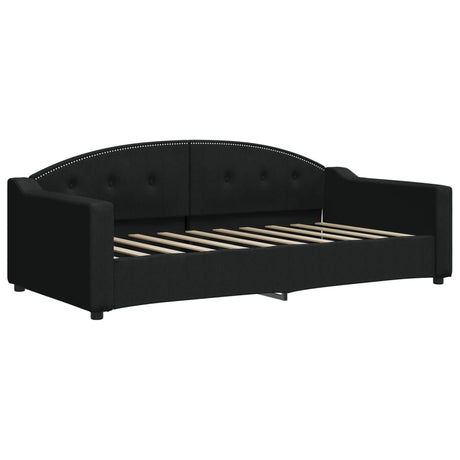 Vidaxl slaapbank 90x190 cm stof zwart