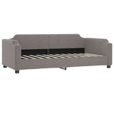 Vidaxl slaapbank 90x200 cm stof taupe