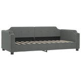 Vidaxl slaapbank 100x190 cm stof donkergrijs