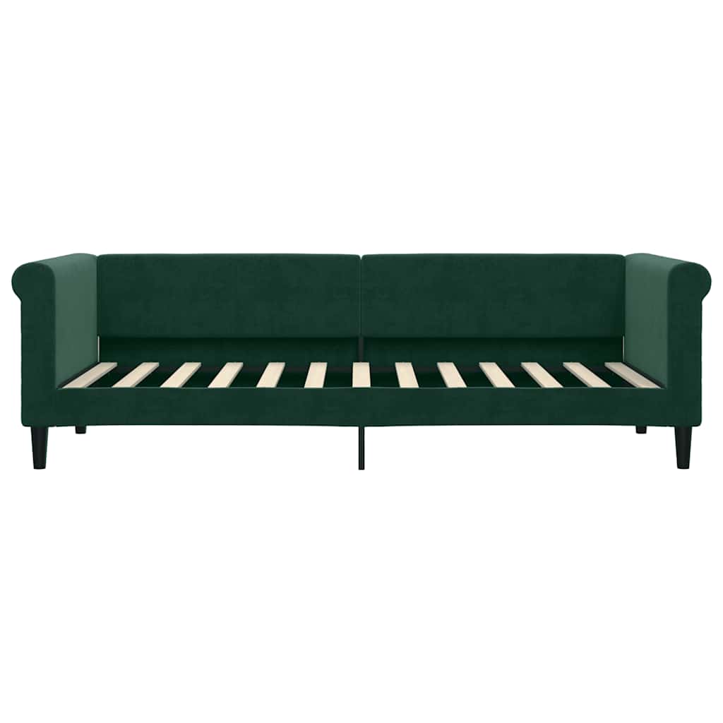 Vidaxl slaapbank 80x200 cm fluweel donkergroen
