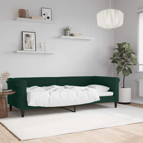 Vidaxl slaapbank 80x200 cm fluweel donkergroen