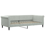 Vidaxl slaapbank 90x200 cm fluweel lichtgrijs