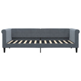 Vidaxl slaapbank 90x200 cm fluweel donkergrijs