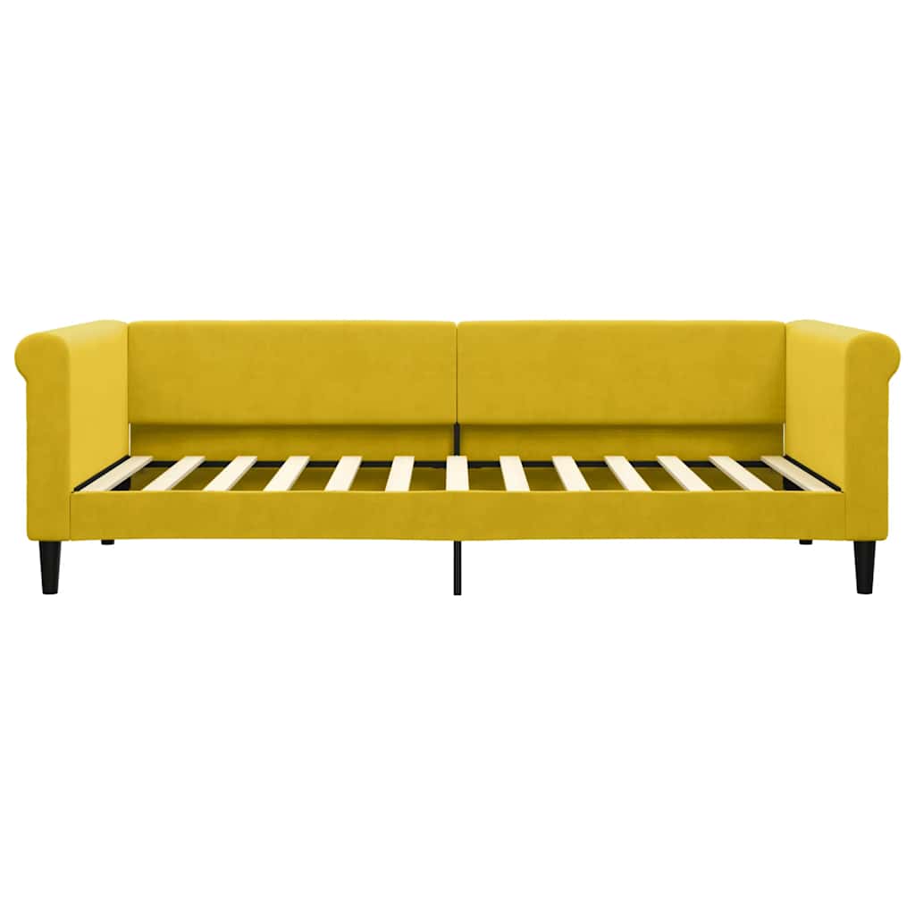 Vidaxl slaapbank 90x200 cm fluweel geel