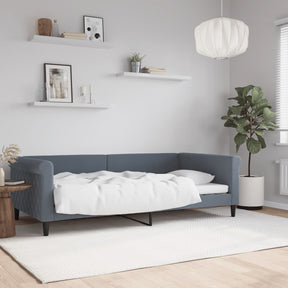 Vidaxl slaapbank 100x200 cm fluweel donkergrijs
