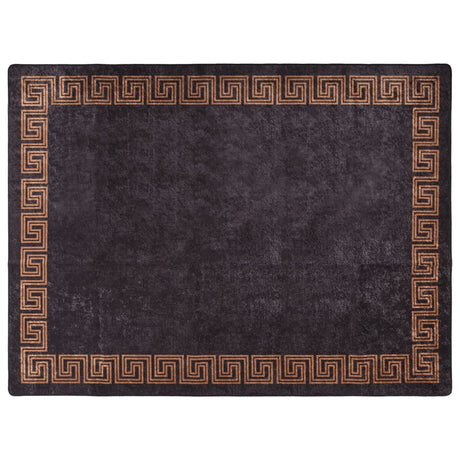 Dywan Vidaxx, antypoślizgowy, nadający się do prania, 400x300 cm, czarno-złoty