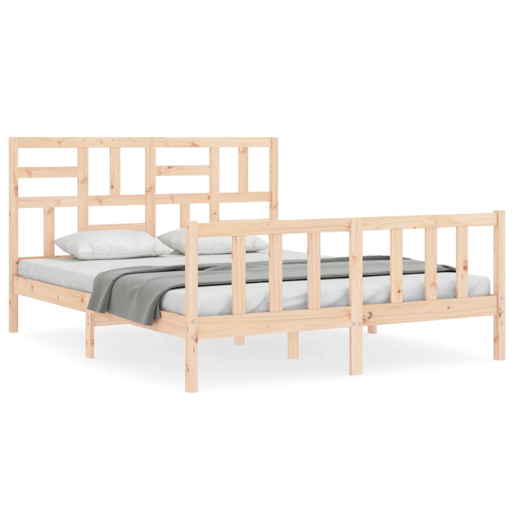 Vidaxl bedframe zonder matras massief grenenhout 160x200 cm