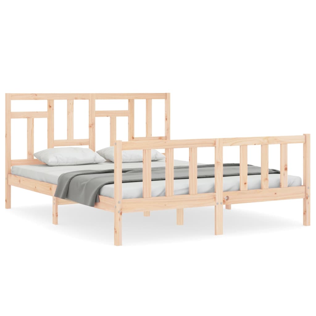 Vidaxl bedframe zonder matras massief grenenhout 160x200 cm