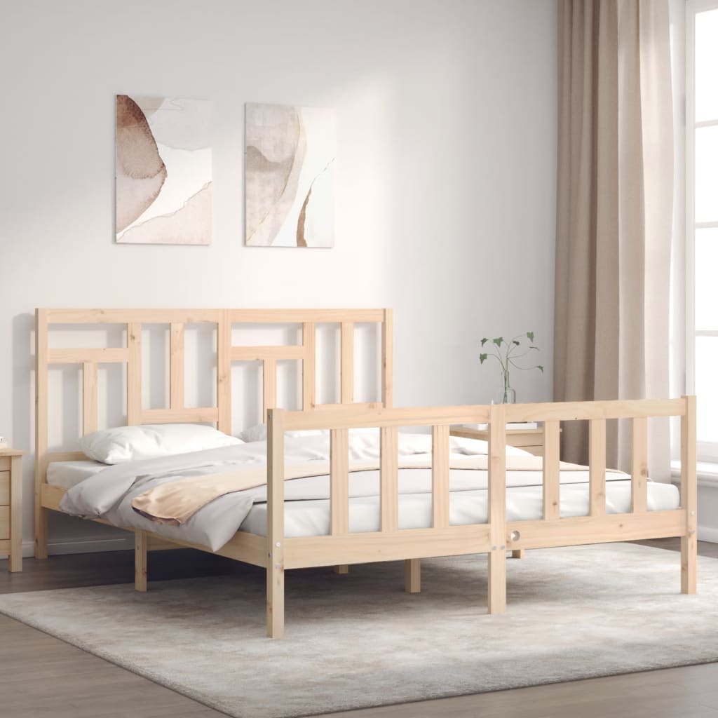 Vidaxl bedframe zonder matras massief grenenhout 160x200 cm