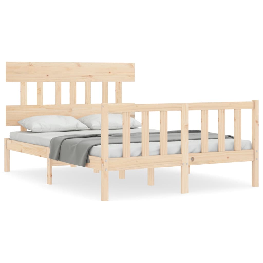 Vidaxl bedframe zonder matras massief grenenhout 140x200 cm